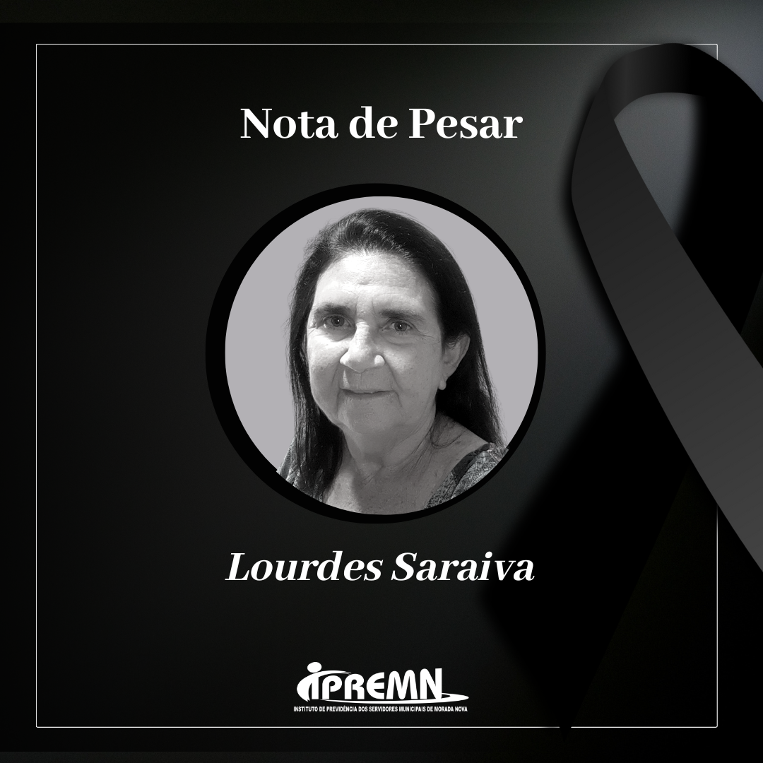 Nota de Pesar Lourdes Saraiva