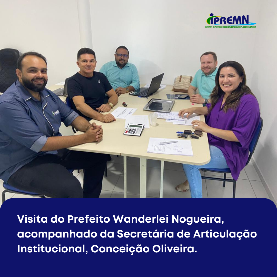 Visita do Prefeito Wanderlei Nogueira, acompanhado da Secretária de Articulação Institucional, Conceição Oliveira